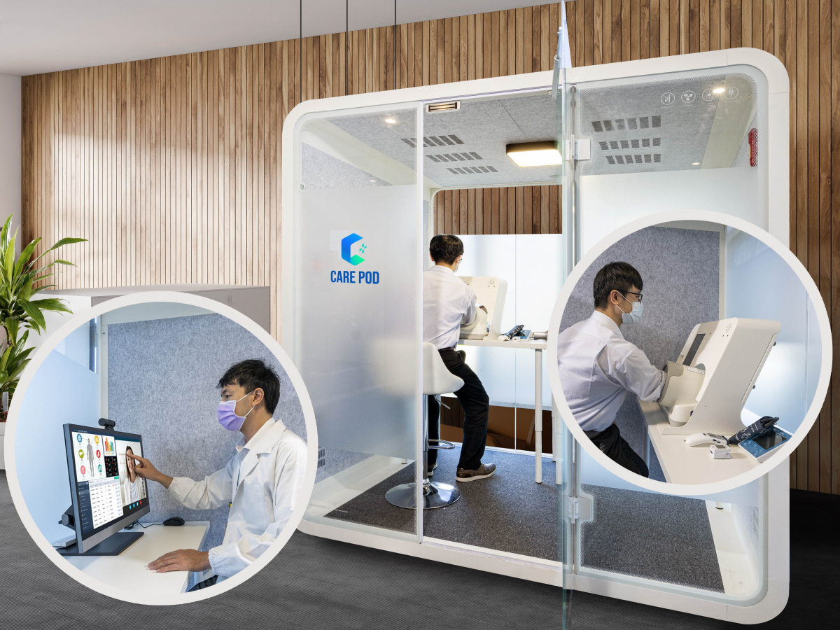 达擎于医疗科技展中展出＂远距诊疗舱＂，以因应医疗数字化及社会高龄化趋势下、复诊及慢性病患等族群对于远距看诊需求逐渐升高所推出的创新整合方案。多功能合一、高隐私性的远距诊疗舱可根据病患端与医师端的不同需求，提供弹性化及客制化功能，节省医生和病患的精力及时间