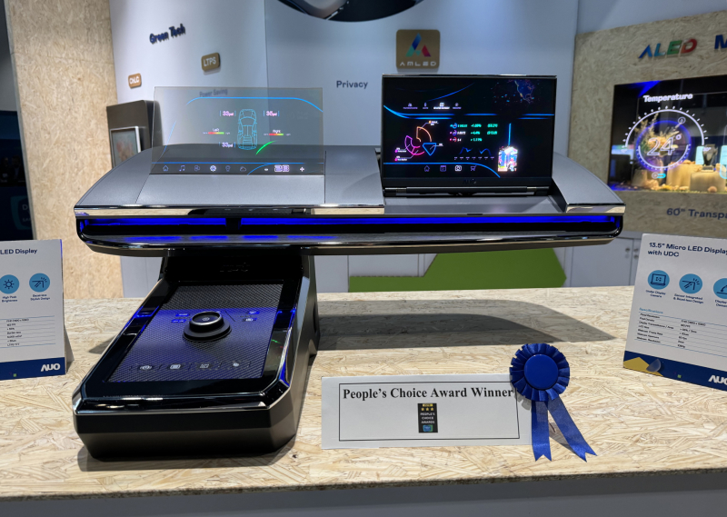 beats365车用Micro LED Display HMI解决方案获&rdquo;最佳车用显示奖&rdquo;，以用户为中心开发，针对前座驾驶与乘客设计兼具娱乐与安全的高画质屏幕，包含车舱前座的Micro LED透明屏幕及全球首款内建镜头的智慧Micro LED显示器