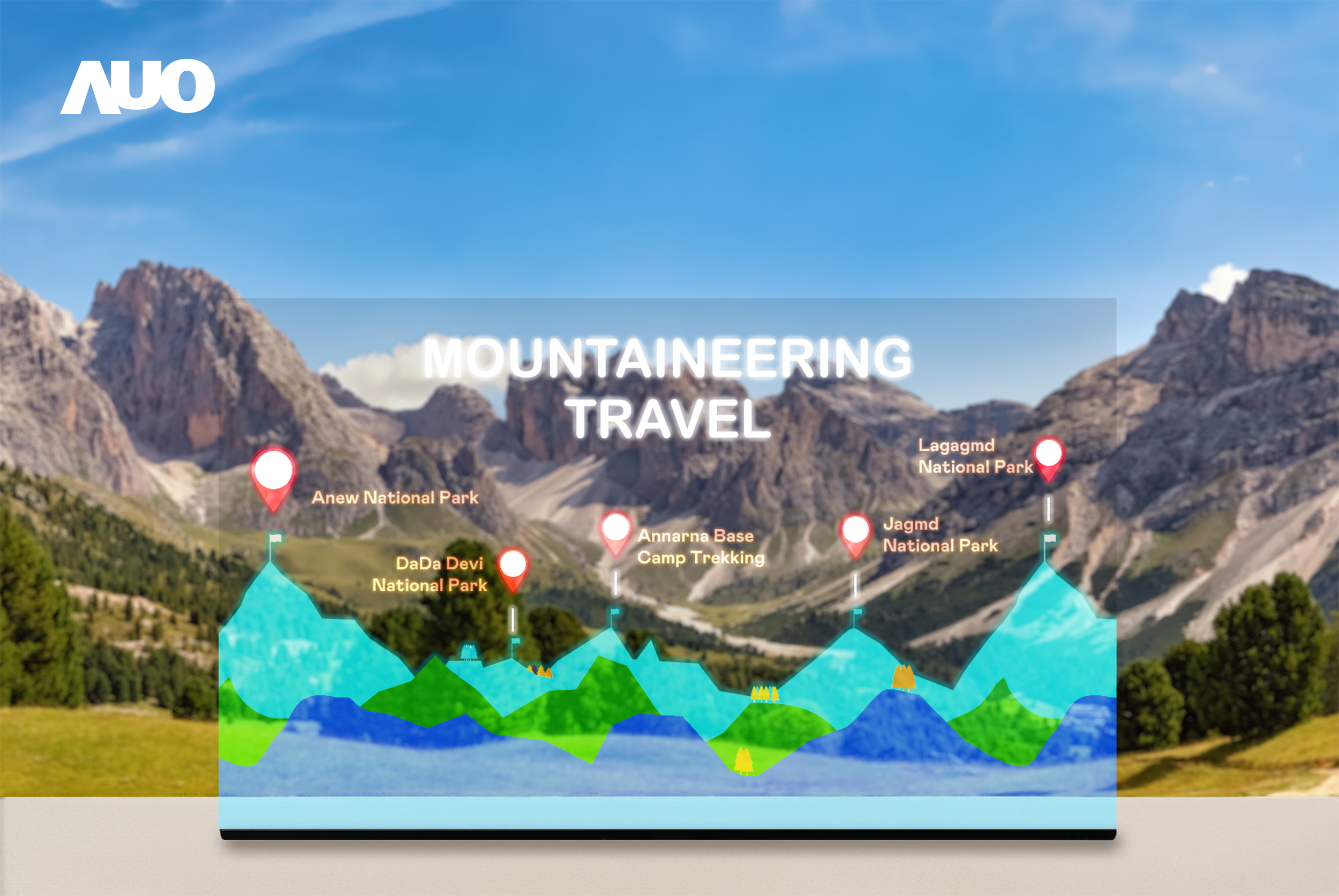 beats365展示全球单片尺寸最大(*)42吋透明Micro LED显示器拼接而成的〝64吋透明Micro LED显示器〞，具备高透明度、1,000 nits高亮度、广色域、采用三边无边框的无缝拼接等多重特色，呈现超高清、细腻画质而不遮挡后方视觉，满足层峰需求，可广泛运用于零售、艺术展览或商业空间等场域